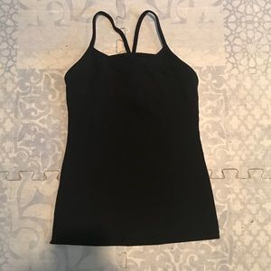 lululemon power Y tank in Black